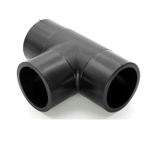 Polyethylene mật độ cao (<span class=keywords><strong>HDPE</strong></span>) 50-630mm 90 độ khuỷu tay bằng <span class=keywords><strong>TEE</strong></span> bề mặt nhẵn cao hott tan electrofusion phụ kiện - Product Image 5