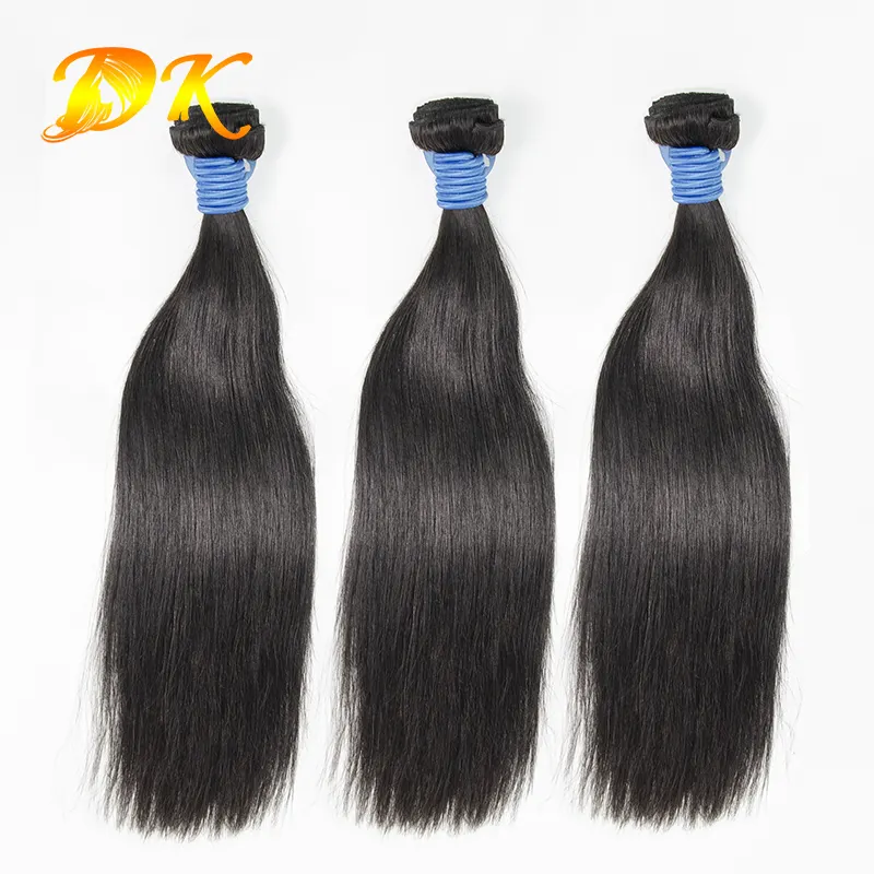 Extensiones de cabello humano brasileño de 10-40 pulgadas, extensiones de cabello humano de Color Natural, cutícula recta sedosa, paquetes de cabello virgen alineados