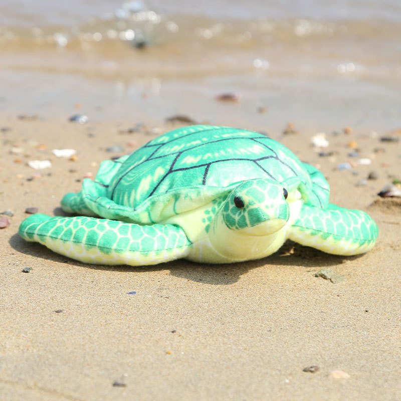 Tortuga de simulación verde, 35 cm, 175 g.