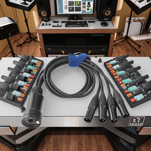 4 kênh 3 pin DMX512 mạng tín hiệu Extender XLR nối để Cat6 Ethernet cáp ánh sáng rắn PVC Áo khoác - Product Image 6