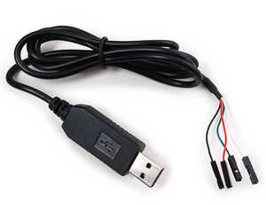 PL2303สาย USB to TTL Serial พร้อมขั้วต่อส่วนหัวขาตัวผู้และตัวเมีย4ขาสายดีบักสำหรับราสเบอร์รี่ Pi - Product Image 1
