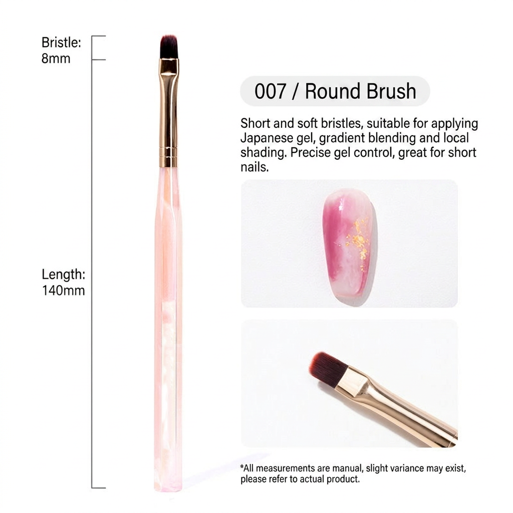 Brosse à ongles ronde