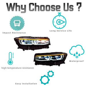 7 serisi F01 F02 BMW BMW 2009-2019 LED lazer modifiye far DRL yükseltme BMW için ön lamba dönüş sinyali melek göz - Product Image 6