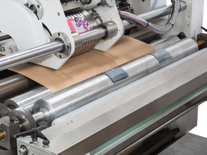 Lilin Fully <strong>Automatic</strong> Flexo Printing Patch Punching <strong>Handle</strong> Paper Bag <strong>Making</strong> <strong>Machine</strong> LSB-330D+TP+LST-41100 - Product Image 3