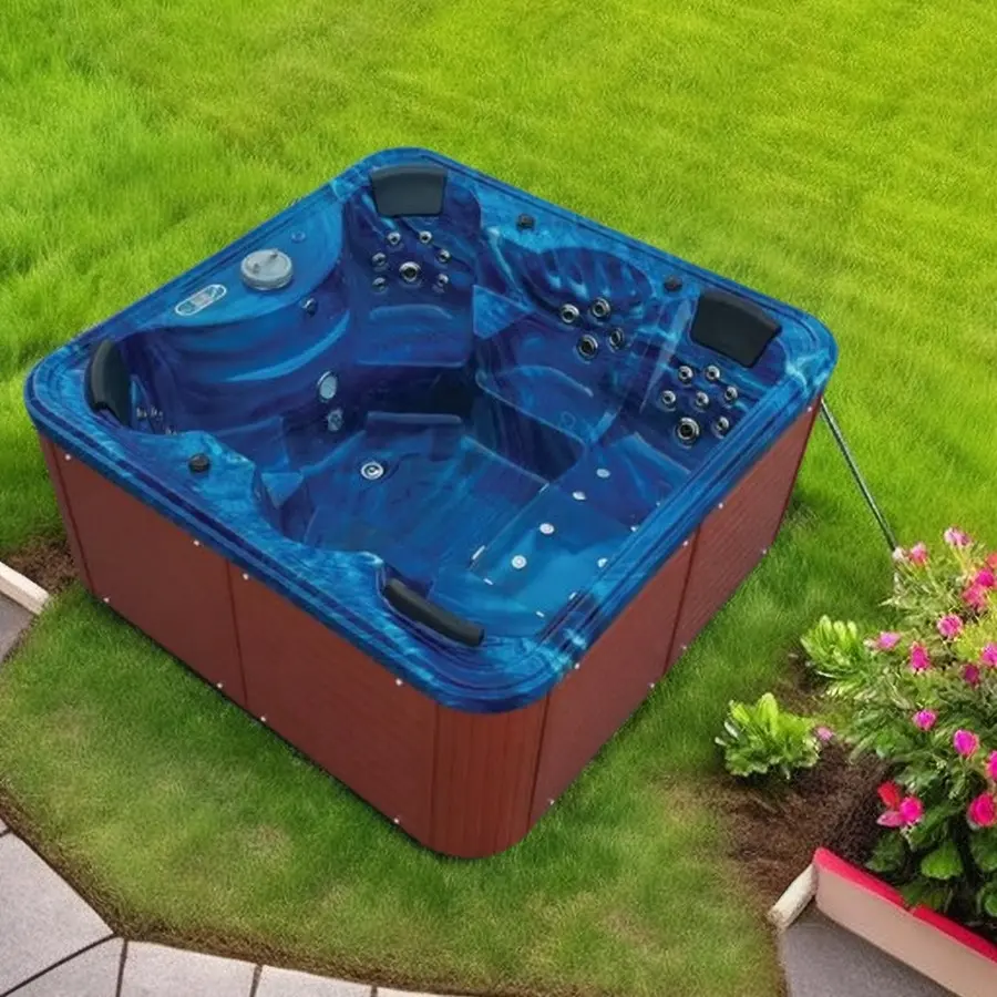 Bain à remous en acrylique Spa extérieur bon marché Jacuzzis 6 personnes Plug And Play Balboa Hottub Baignoire tourbillon en acrylique de luxe à vendre