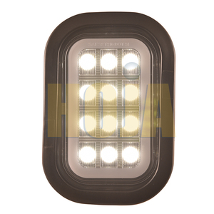 5.3 X3.4 Inch Rectangular LED Tail Light With Neon Glow, STOP/TAIL/TURN 12V/<strong>24V</strong> LED Rear <strong>Lamp</strong> for Truck Trailer SAE/DOT/FMVSS108 - Product Image 2
