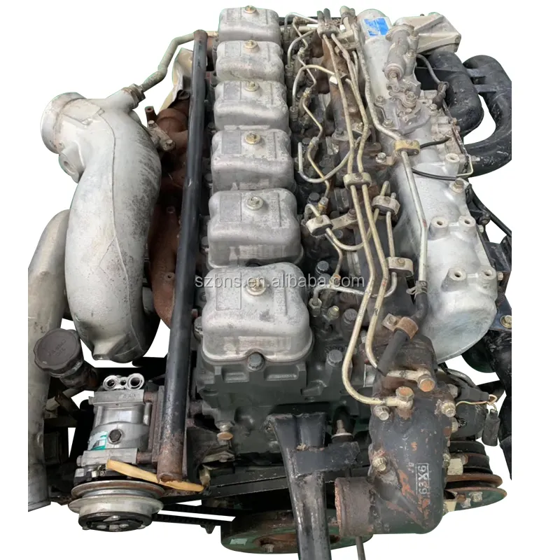 Motor diesel usado jdm 6d24t com baixa emissão e pouco som para motores fuso