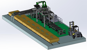 Sistema automático de cubado de apilador de bloques paletizador de ladrillos para núcleo de línea de producción de ladrillos Incl. Máquina de fabricación de bloques de pavimentación - Product Image 6