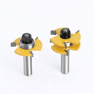 Wood Working Tools Tongue and Groove Router Bit Set <strong>1</strong>/2&quot; X <strong>1</strong>/<strong>4</strong>&quot; Shank Woodworking <strong>Cutter</strong> Tenon <strong>Cutter</strong> for Woodworking Tools - Product Image 4
