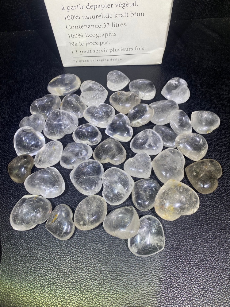 Coeur de quartz clair