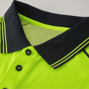 高能见度反光条安全马球衫定制标志工作服制服反领员工t恤 - Product Image 3