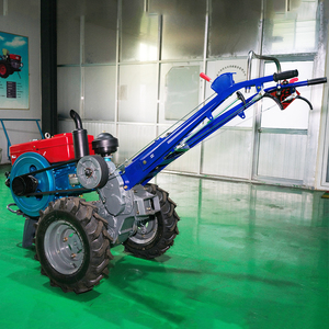 <strong>Hand</strong> Ploughing <strong>Cultivator</strong> Machine diesel Engines 20hp Power 2 Wheel Tiller Manual Walking <strong>Tractor</strong> - Product Image 6