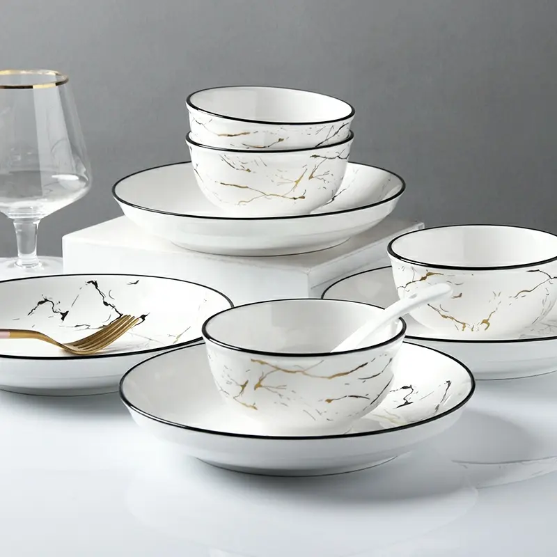 nordic royal fine ceramic turkish dinner set wholesale custom marble dinnerware sets pakistan