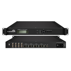 Modulador DVB-T de 16 vías, entrada 6ASI, salida 2ASI, convertidor de medios de fibra óptica Digital, modulador codificador