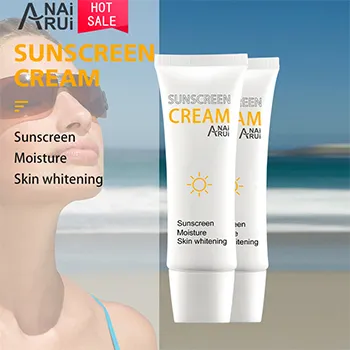 Crème solaire de marque privée, Lotion naturelle pour le visage, soins pour la peau, protection solaire, blanchissante, anti-uv
