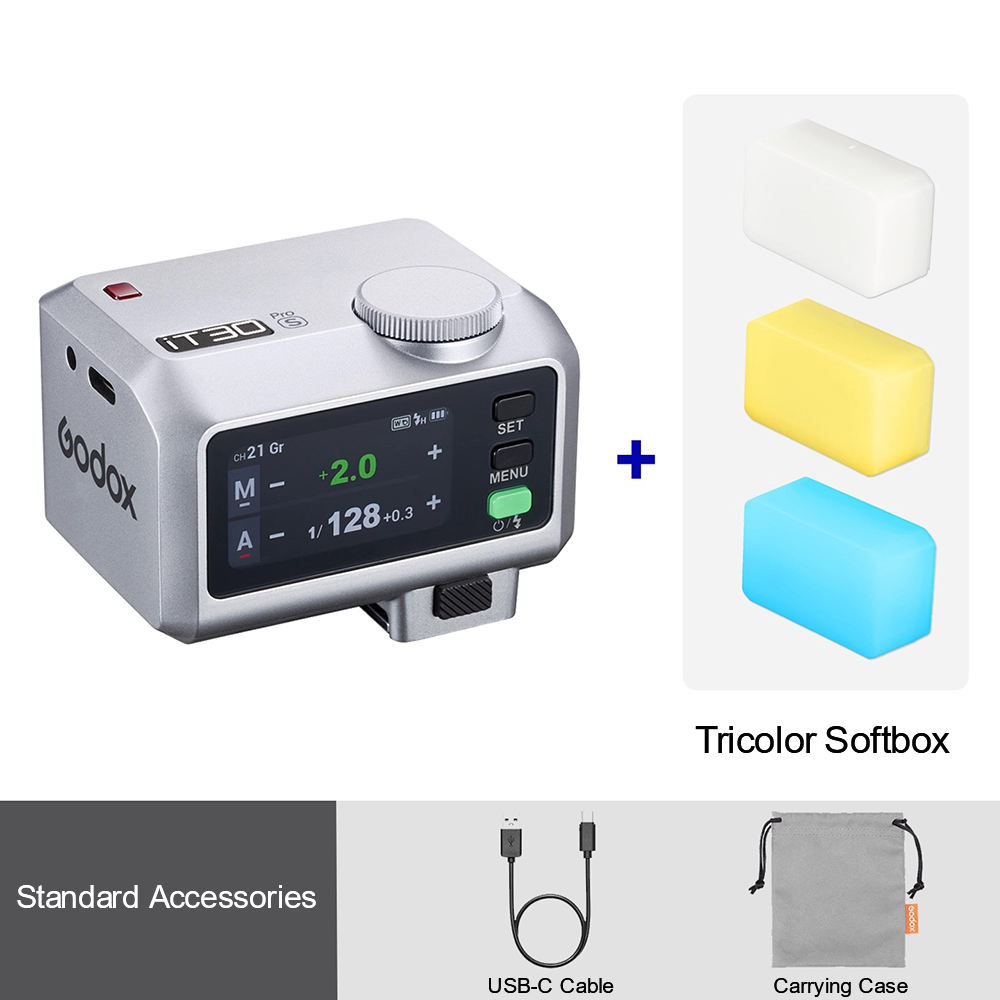 It30Pro -- Siliver + Soft Light Diffuser*3