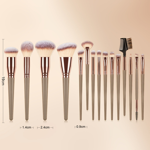 Büyük! Profesyonel Maquillaje araçları sentetik kore kahverengi vakıf göz makyaj fırçası es 7/10/15 adet özel Logo makyaj fırçası Set - Product Image 5