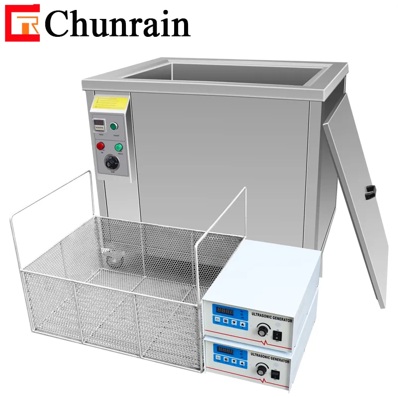 Industrial ultrasonic cleaner for Plate Heat Exchanger metal parts varnishes and paints CR-1144ST 960L