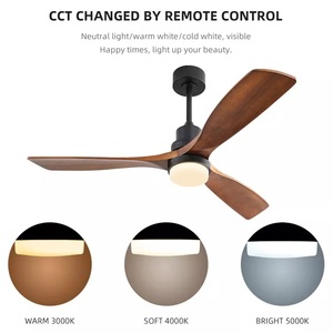 高品质吊扇220v 52英寸装饰室内吊扇，带灯遥控器 - Product Image 5