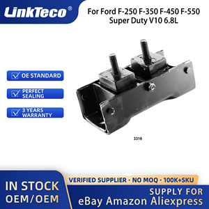 Linkteco 3PCS <strong>Trans</strong>. Mount &amp; Engine Motor Mounts Set For Ford F-250 F-350 F-450 F-550 Super Duty V10 6.8L 2008-2017 7C3Z-6068-CA - Product Image 2
