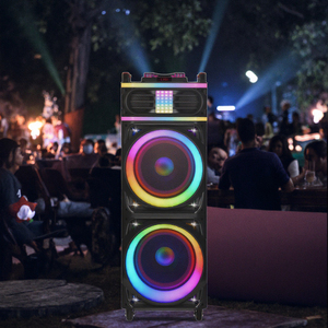 NDR-1226 Double 12 Inch Party Karaoke <strong>Speaker</strong> High Power BT Audio System with Microphone for Home <strong>Use</strong> Model New - Product Image 4