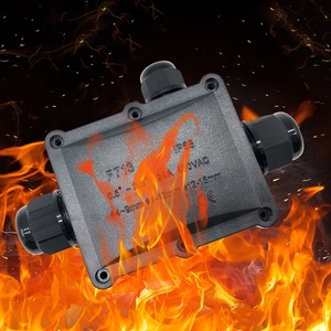 F713 OEM siyah IP68 su geçirmez bağlantı kutusu tel kablo Terminal bloğu 3 delik 3 yollu su geçirmez bağlantı kutusu - Product Image 3