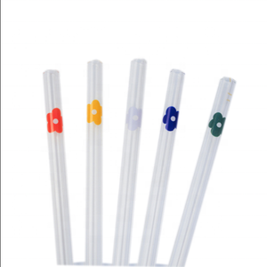 创意玻璃吸管带彩色尖端定制设计玻璃吸管新奇吸管 - Product Image 3
