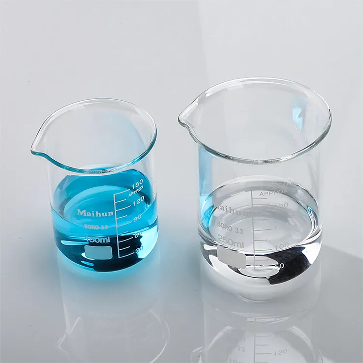 Fournitures d'usine de verre, charpentier de 25ml, résistantes à l'acide et à l'alcalin avec logo personnalisé pour vente