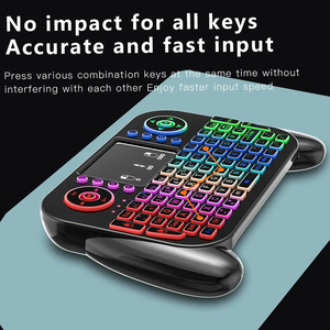 Hot Factory 2.4GHz <strong>Wireless</strong> Mini Portable Large Touchpad V8 <strong>Keyboard</strong> Adjustment Backlight Handle Factory with bluetooth <strong>Function</strong> - Product Image 6