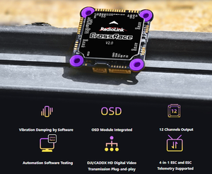 12 Channels Output Radiolink RC New Flight Controller CrossRace with 5V&amp;12V Dual <strong>BEC</strong> Built-in for RC Racing Drone - Product Image 3