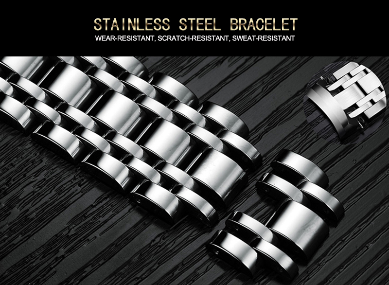 VAVA VOOM Original Watch Men's Waterproof Stainless Steel Quartz Analog Fashion Business Sun Moon Star Wristwatches