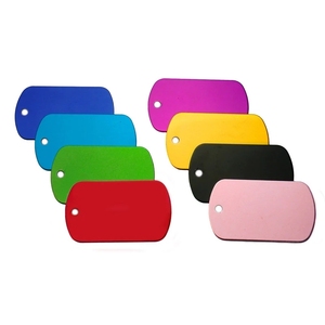 ป้ายชื่อสุนัขทำจากอะลูมิเนียมอัลลอยสีเขียวออกแบบโลโก้ได้ตามต้องการ - Product Image 1