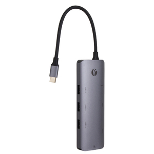 VCOM USB C集线器类型C到双HDMI 4k屏幕扩展1000Mbps RJ45以太网适配器5gbps笔记本电脑