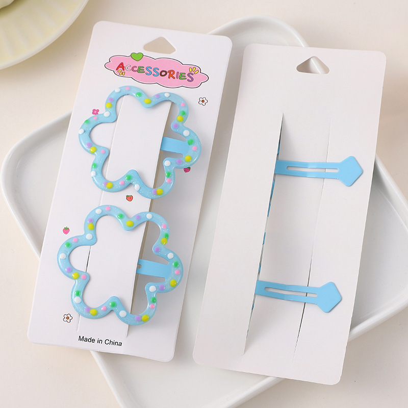 Dotted floral design, blue, 6.5*6.5cm, 17g