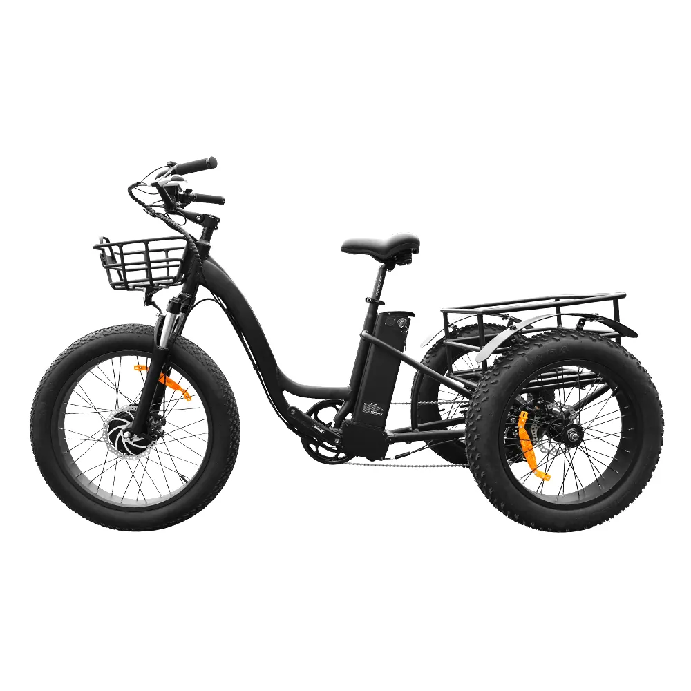 Новый Электрический трехколесный велосипед для взрослых 500W 750W электрический велосипед 20 дюймов портативный Электрический велосипед трехколесный велосипед 3-х колесный Электрический велосипед