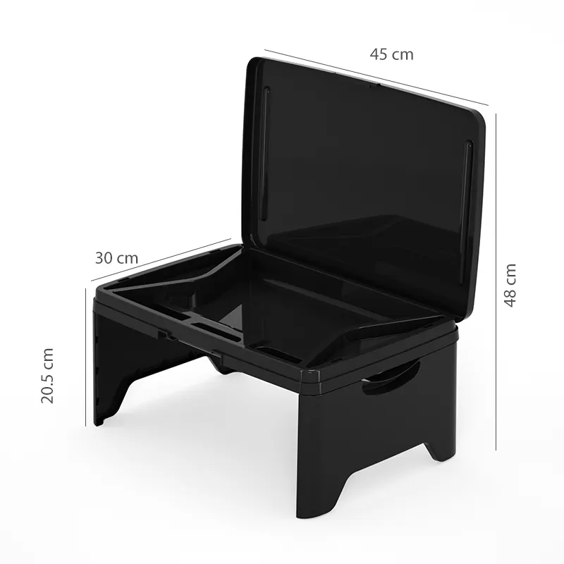 Escritorio plegable ergonómico para el hogar, coche, Camping, eventos, parrilla caliente, soporte colgante, mesa plegable de plástico caliente, cama para ordenador portátil, comer