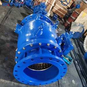 DN500 PN16หนอนเกียร์ควบคุมวาล์วลูกสูบวาล์วควบคุมการไหลวาล์วน้ำที่มีราคาที่ดีที่สุด - Product Image 3