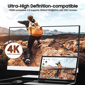 适用于苹果笔记本电脑专业三星的USB C至高清多媒体适配器4k C型至高清多媒体母电缆 - Product Image 4