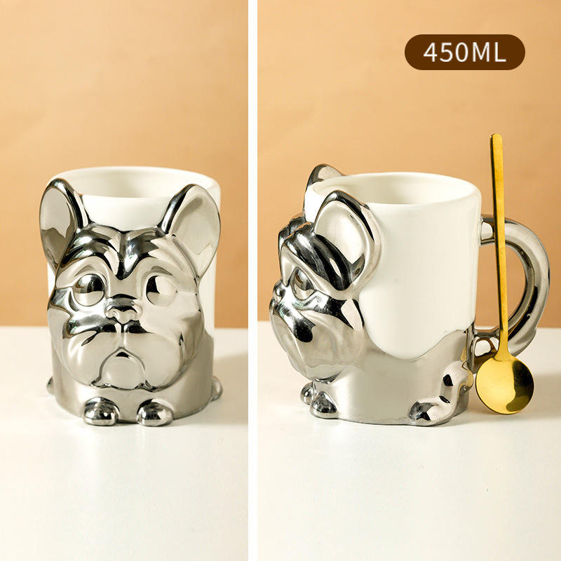 Taza Bulldog de Plata