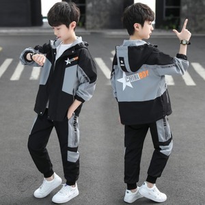 Autumn Sports Suit for <strong>Boys</strong> Handsome Children's Clothing Cotton New Foreign Style Clothing Set Trending Spring Autumn - Product Image 6