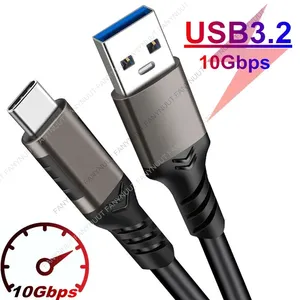 USB3.2 10Gbps kablo USB tip A USB C 3.1/3.2 Cable kablo veri transferi USB C SSD sabit Disk kablo 3A 60W QC 3.0 hızlı şarj - Product Image 1