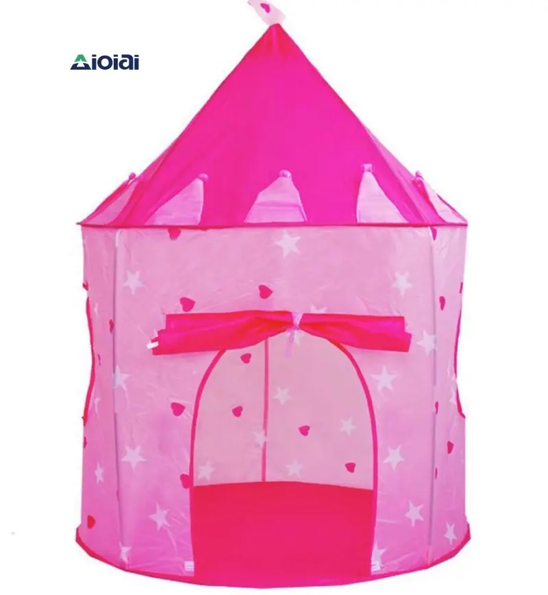 AIOIAI di Vendita Calda Della Ragazza Gioca Castello Pop-up Rosa Castello Tenda Bambini Tenda del Gioco Al Coperto