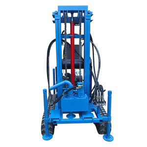 High Quality Crawler Down <strong>Hole</strong> Drilling Rig 25HP <strong>Dual</strong> Power Head Water Well Drilling Rig