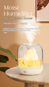 Umidificatore d'aria diffusore olio piccola camera da letto ad ultrasuoni uso domestico luce notturna Mini aromaterapia fiamma umidificatore