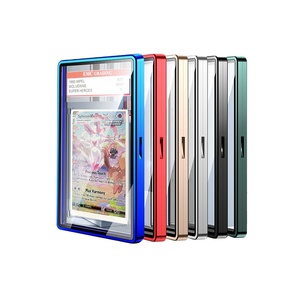 迷你卡扣标准交易卡夹塑料翻盖分级平板保护器标准运动卡 - Product Image 1