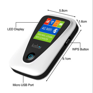 Karbor 4G LTE Di Động <span class=keywords><strong>Wifi</strong></span> Hotspot 3000MAh Pin Khe Cắm Sim Router Không Dây Gpon Router Voip Chức Năng Tối Đa 300Mbps LAN <span class=keywords><strong>Wifi</strong></span> 6 - Product Image 4