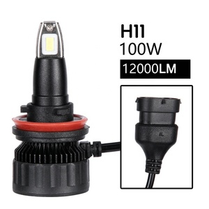 1 * זוג Hussun רכב אור E3 קטן גודל כל אחד לא חיצוני כונן תקע ולשחק מכונית h11 <span class=keywords><strong>led</strong></span> פנס מנורת הנורה