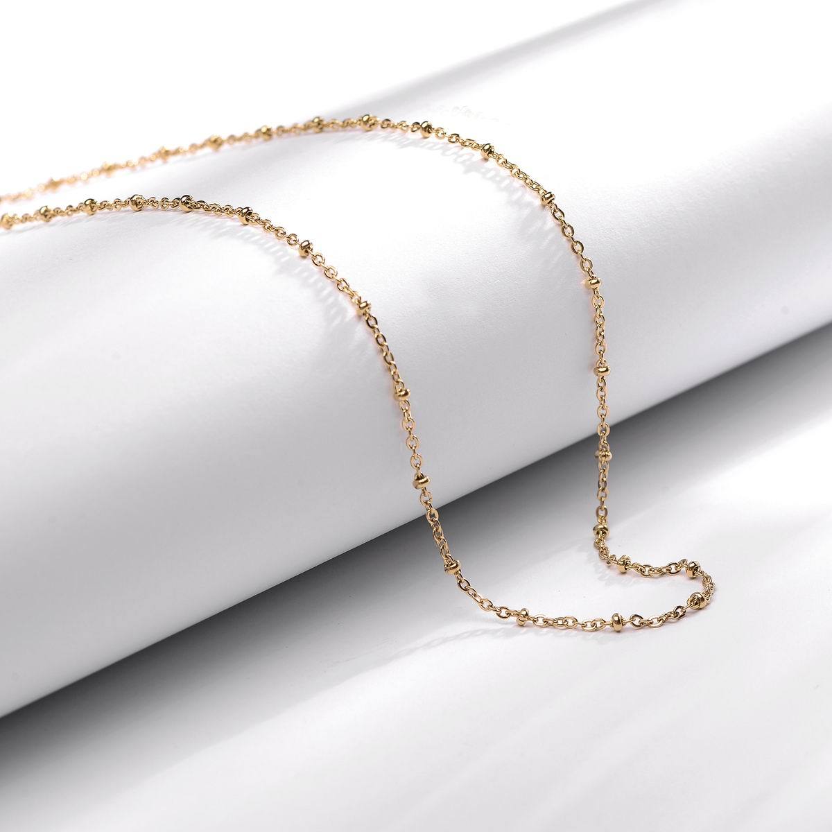 Cross chain with bead 2.2mm
