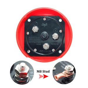 4 <strong>Way</strong> DC 32V Dual Battery Switch with Lock 1 off All <strong>on</strong> Selector for Car Boat RV Motor Replacement - Product Image 4
