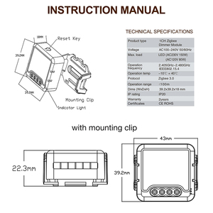 <strong>Zigbee</strong> Led Dimmer 220V Dimmer Module Universal Standard Lighting Dimmers - Product Image 6